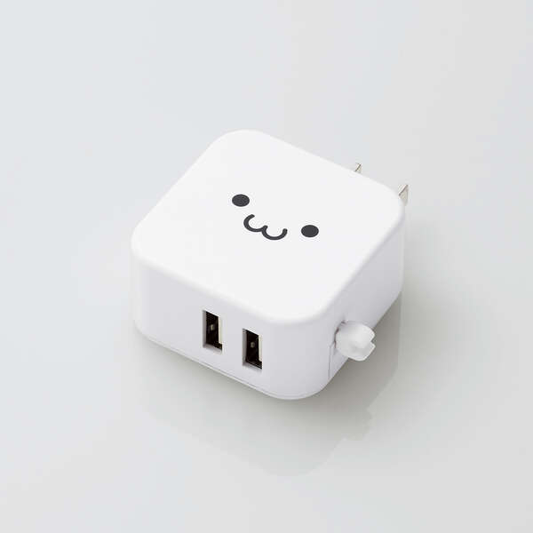 富士通web Mart Ac充電器 スマホ タブレット用 2 4a出力 Usb Aメス2ポート おまかせ充電搭載 ホワイトフェイス Mpa Acu10wf Fmdi 富士通